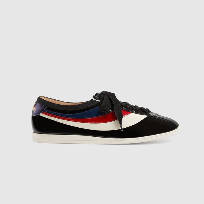 gucci patent leather sneakers