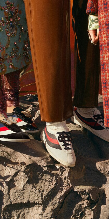 gucci patent leather sneakers