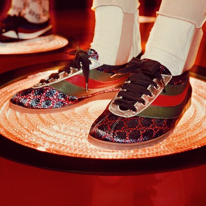 gucci patent leather sneakers