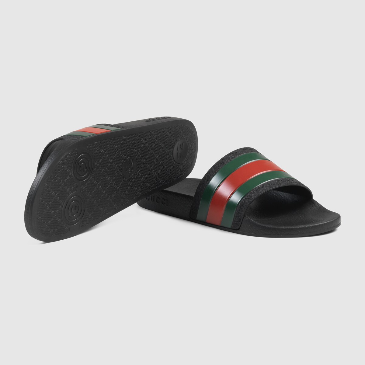 Rubber slide sandal - Gucci Men's Sandals & Slides 308234GIB101098