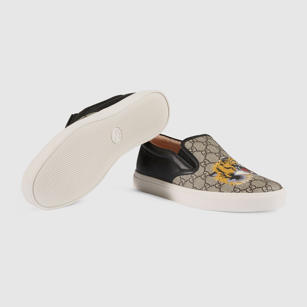 tiger print GG Supreme tiger slip-on sneaker | GUCCIÂ® US