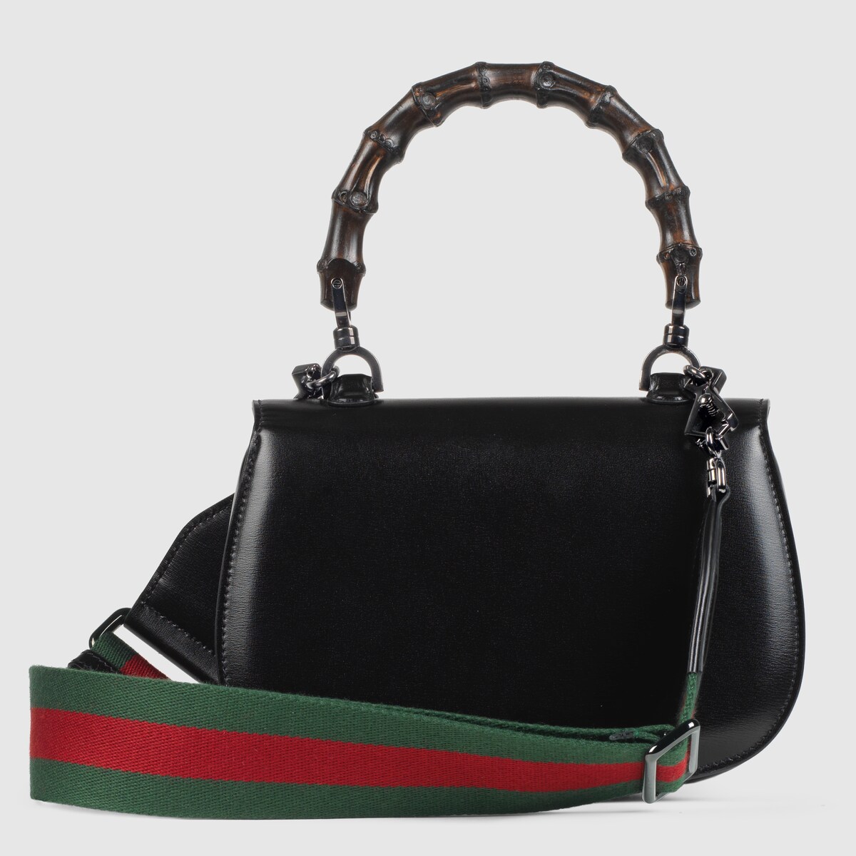 Gucci Bamboo 1947 Small Top Handle Bag In Black Leather GUCCI US