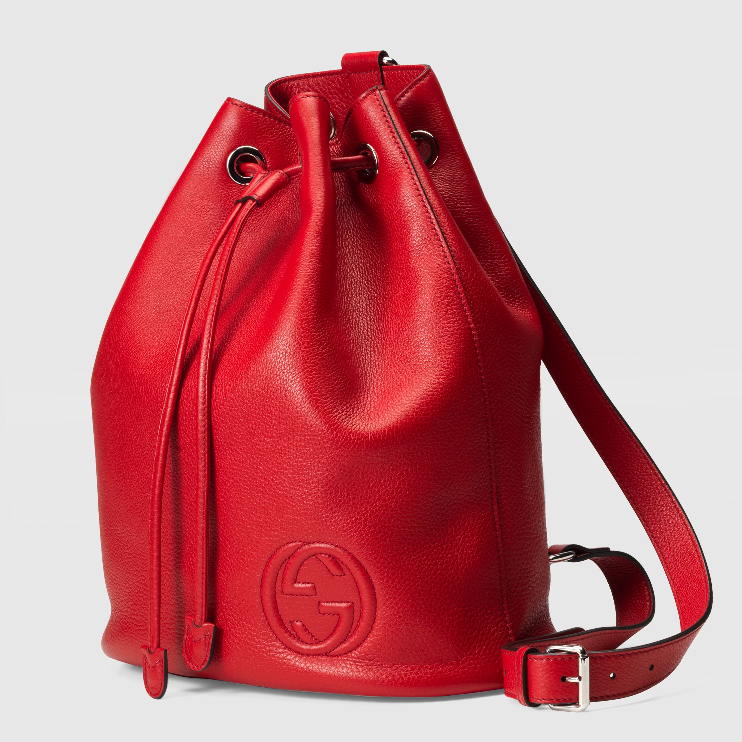 Gucci Women Soho leather drawstring backpack 368588A7M0N6523