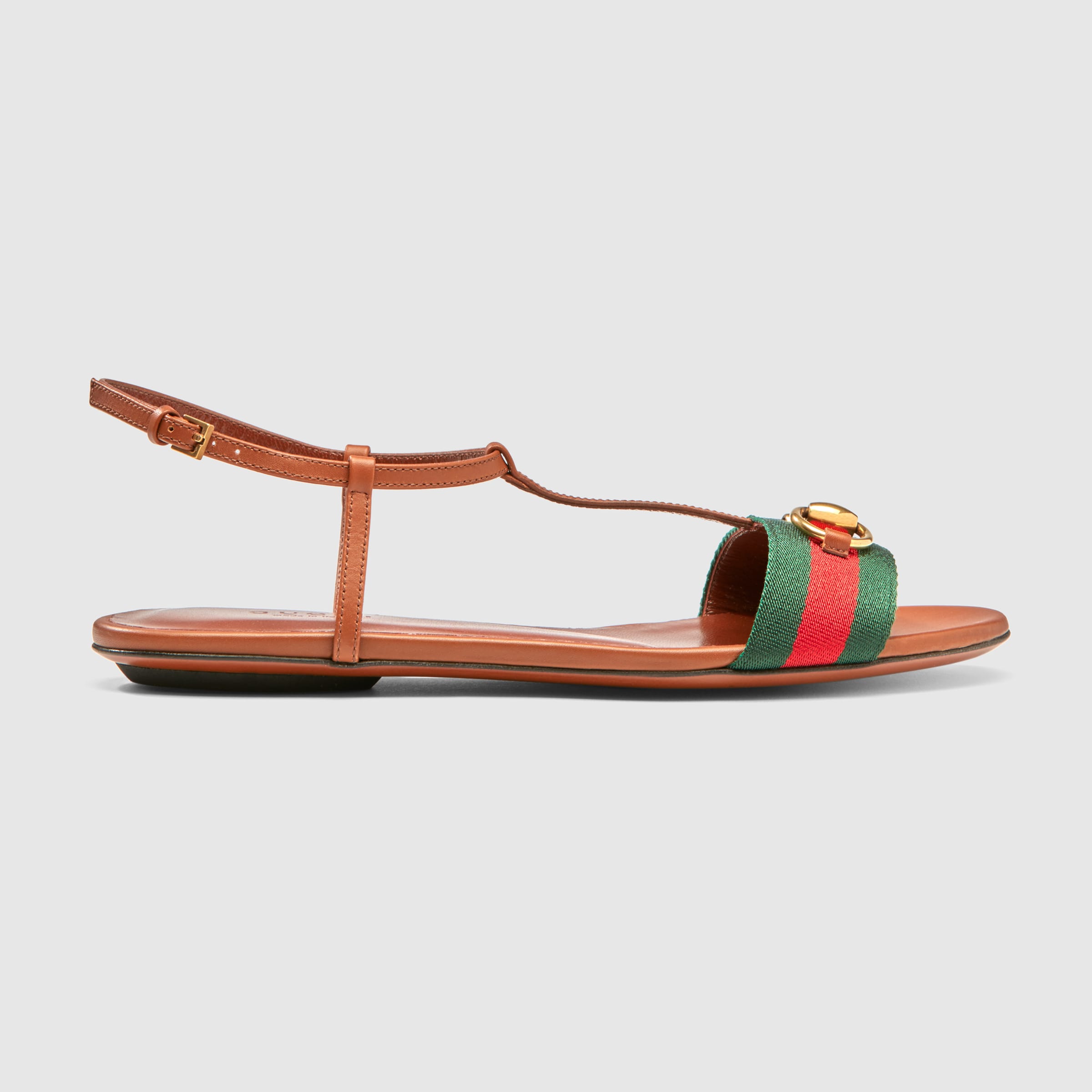 Gucci Women - Leather t-strap sandal - 384828H90208462