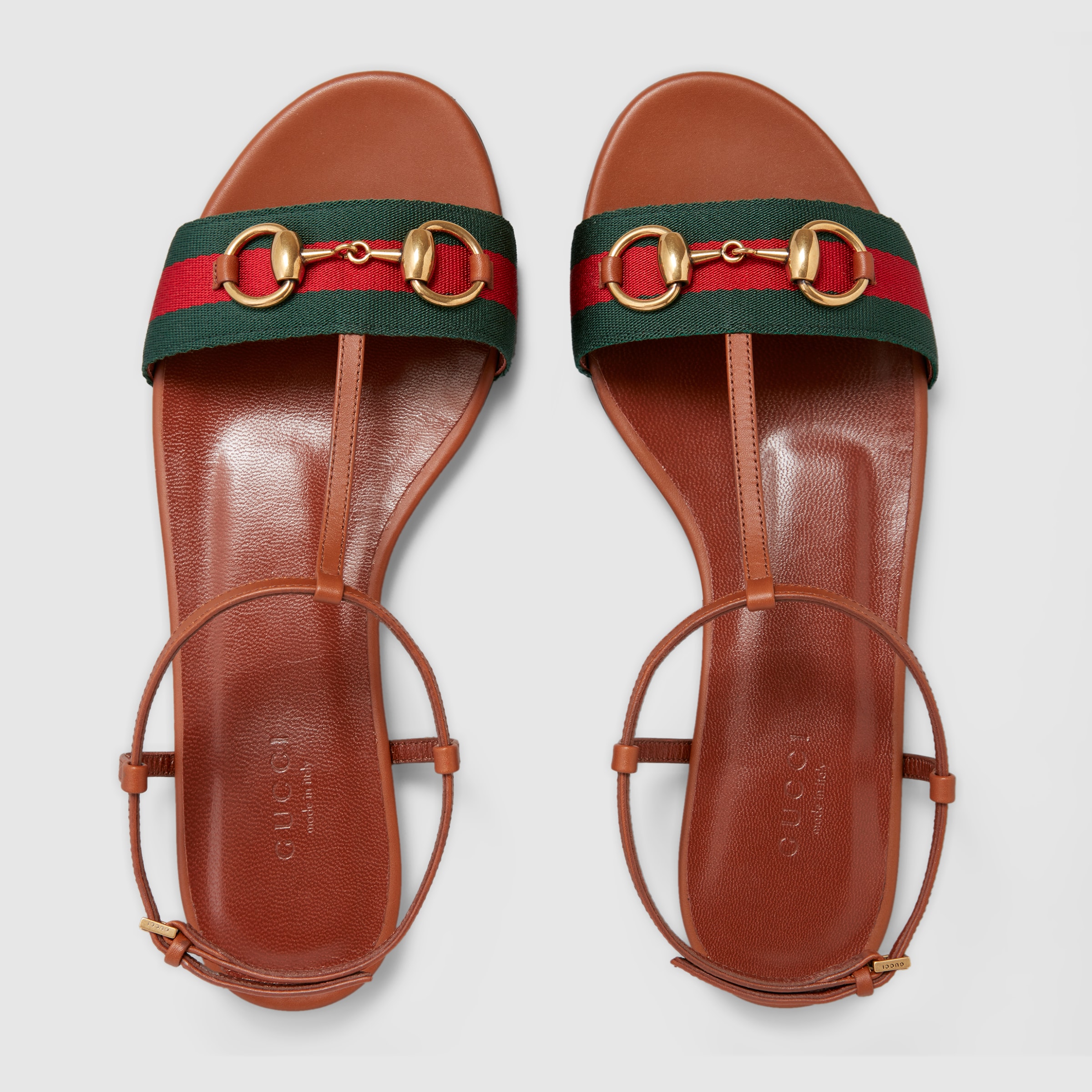 Gucci Women - Leather t-strap sandal - 384828H90208462