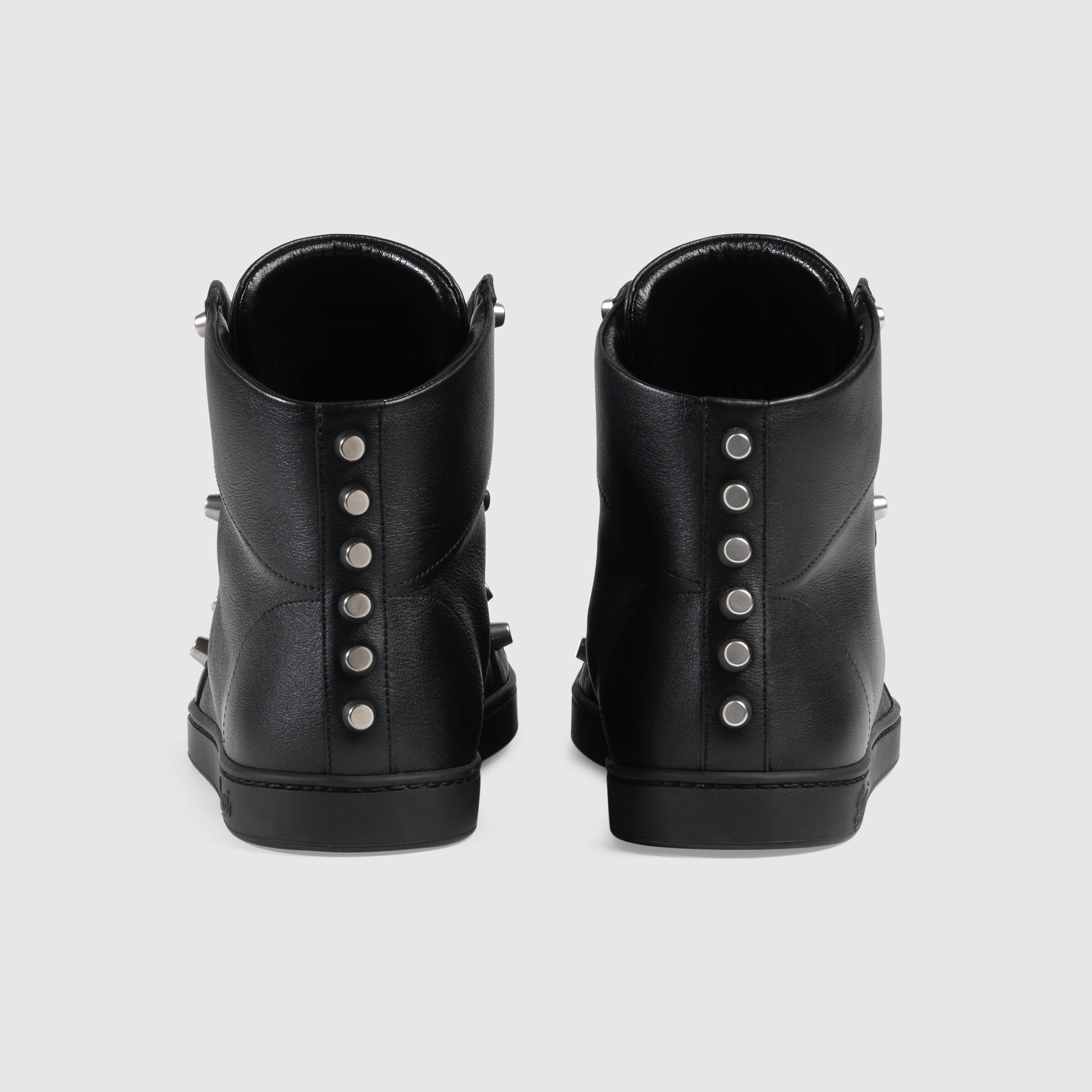 black high tops with studs
