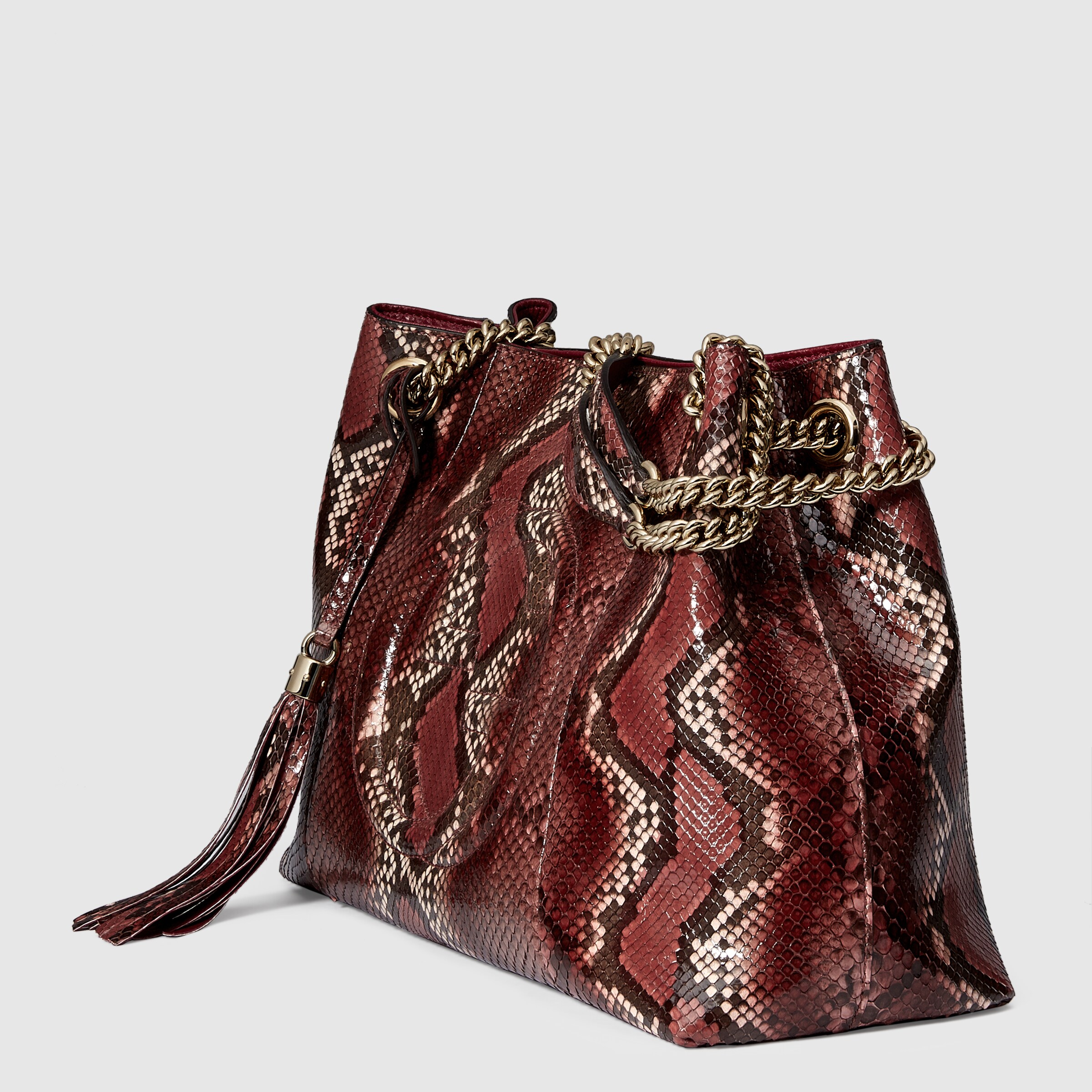 Gucci Women Soho Python Shoulder Bag Eu G