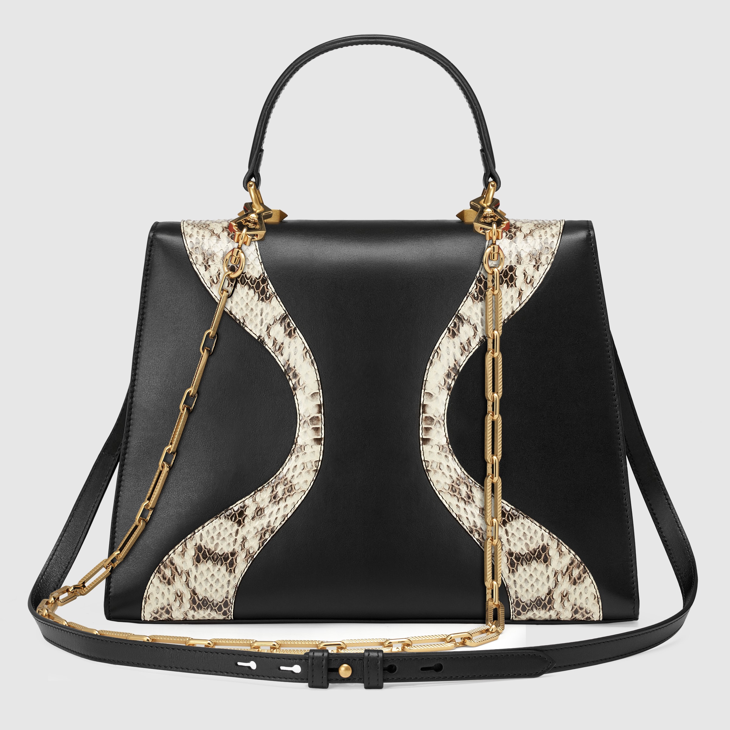 Snakeskin Medium Top Handle Bag Gucci Women S Exotics Dvunx