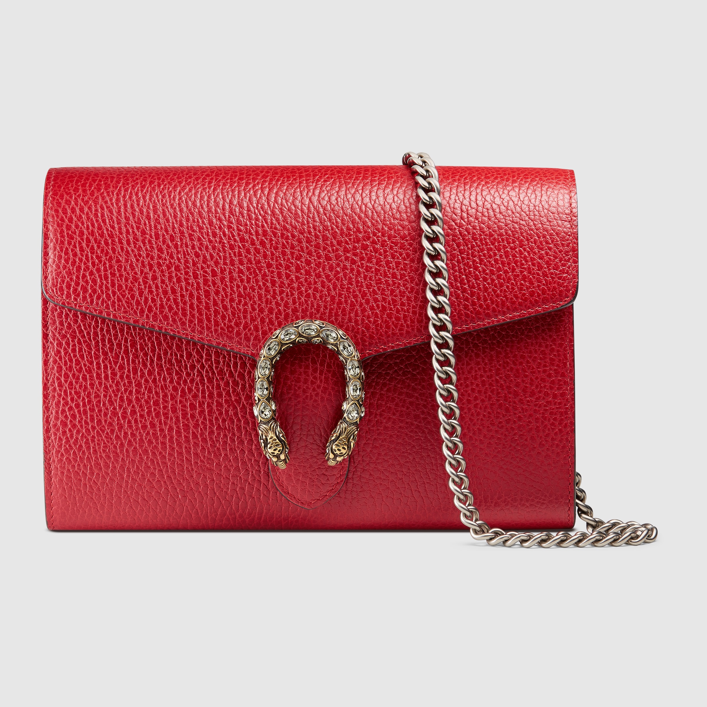 Mini Sac Dionysus En Cuir Avec Cha Ne En Cuir Rouge Fonc Gucci Fr