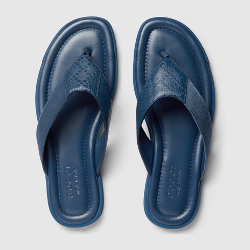 light blue gucci thong sandals