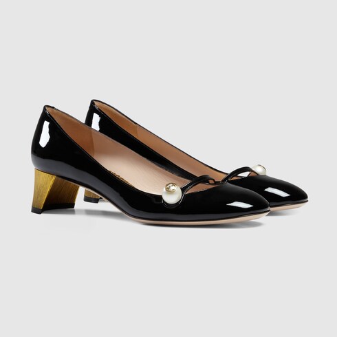 patent leather pumps in summer