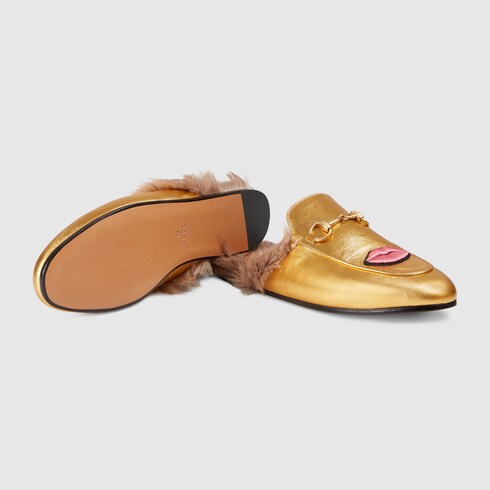 gucci pearl slippers