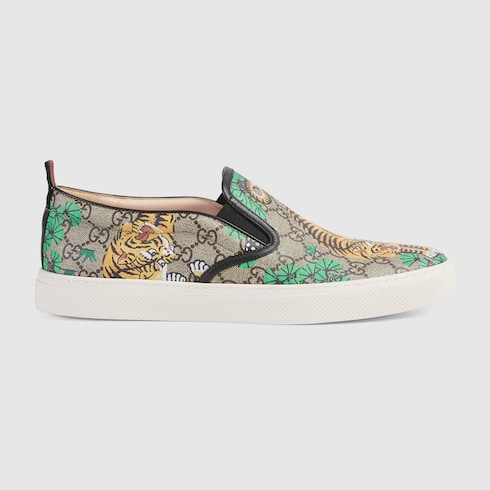 gucci tiger slip ons