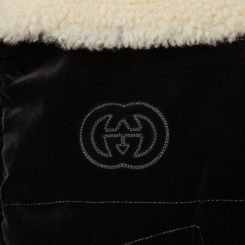 Gucci Cotton velvet puffer bomber Detail 2