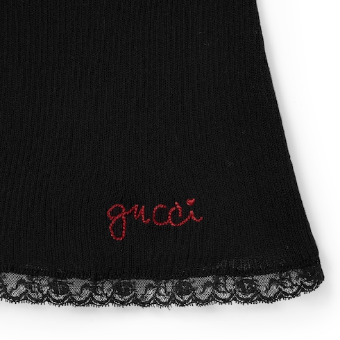 Gucci Cotton rib cardigan with embroidery Detail 5