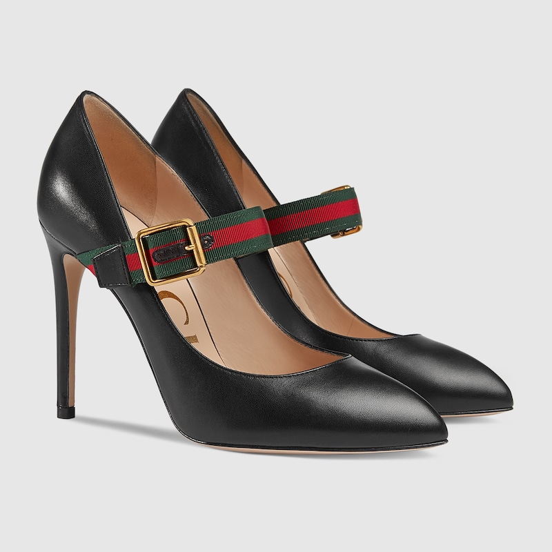 sylvie leather pump gucci