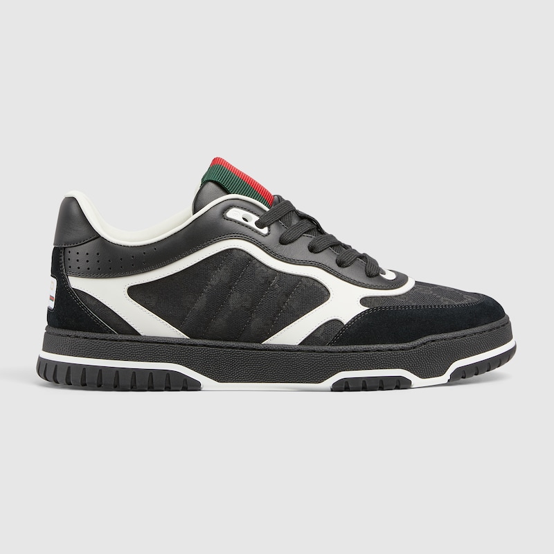 Zapatilla Gucci Re Web Para Hombre En Lona Original Gg Negra Gucci Es