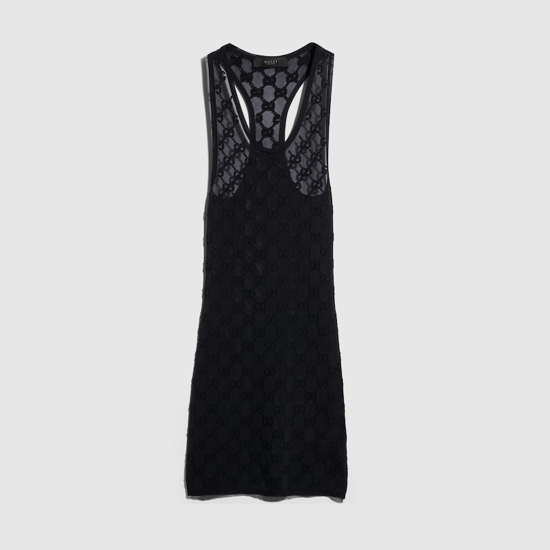 GUCCI Fine Crêpe Viscose Dress, Black, Ready-to-wear