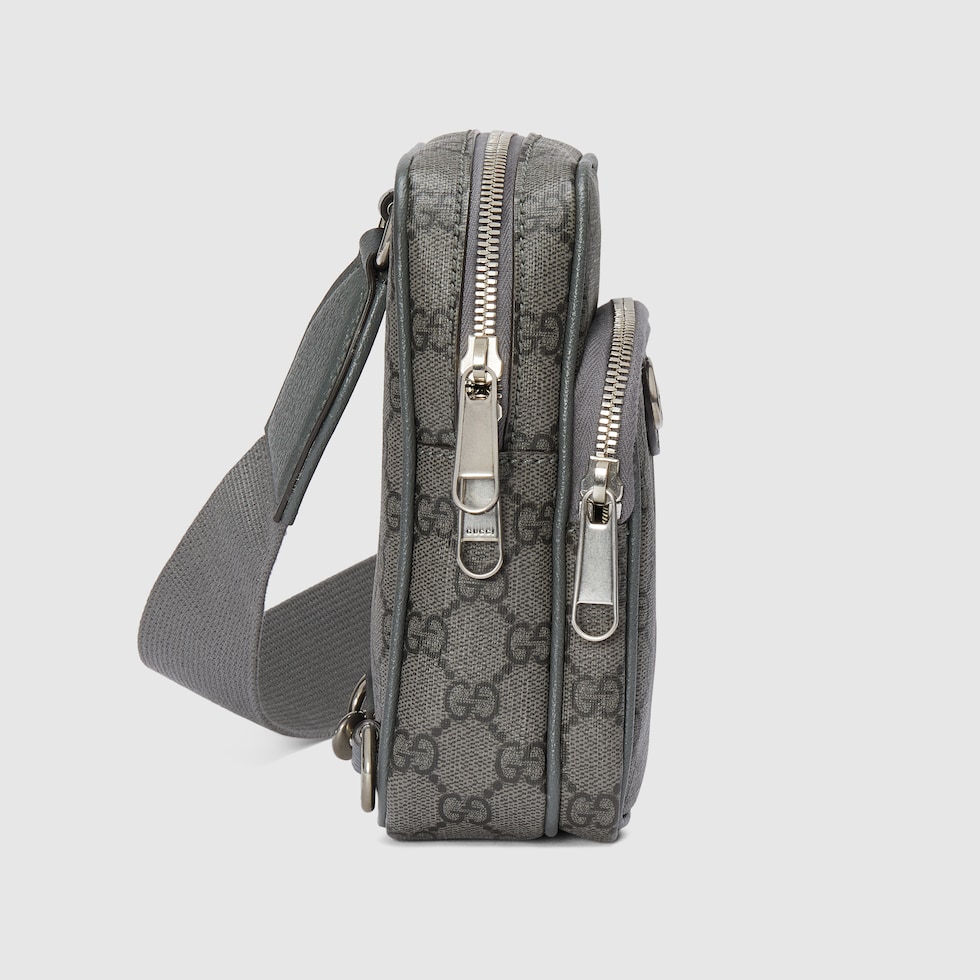 Ophidia Gg Mini Tasche In Grauer Und Schwarzer Supreme Gucci Ch