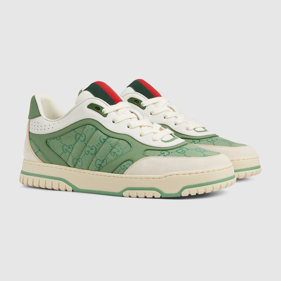 Zapatilla Gucci Re Web Para Hombre En Lona Verde GUCCI ES