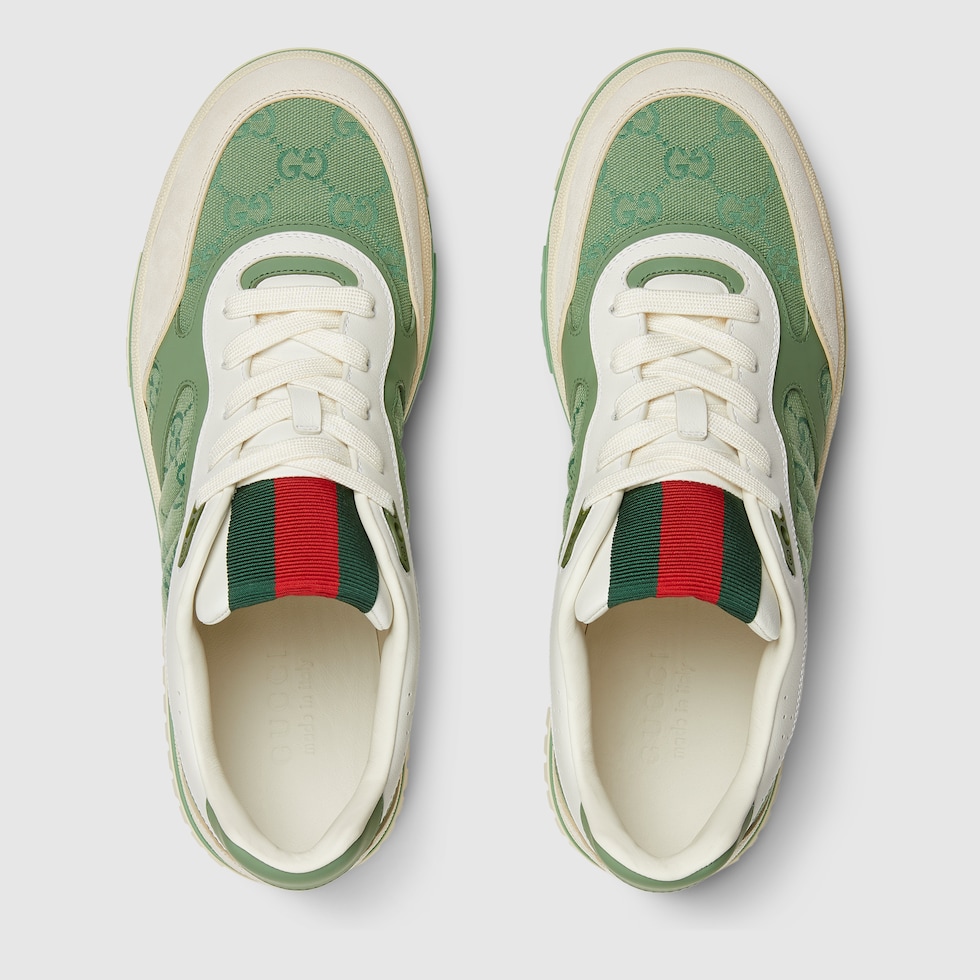 Zapatilla Gucci Re Web Para Hombre En Lona Verde GUCCI ES