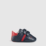 Baby leather sneaker with Web