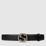 Python belt with interlocking G