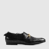 Gucci Jordaan crocodile loafer