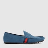 Mocasín de ante con tribanda