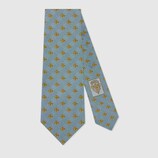 Check Bee Jacquard Silk Tie