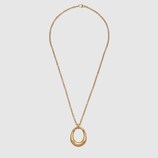 Bamboo necklace in yellow gold