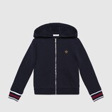 Children's cotton zipper sweatshirt