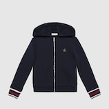 Kinder Pullover aus Baumwolle mit Reißverschluss