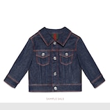 Baby denim jacket with tiger