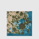 GG floral print silk scarf