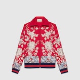 Jacke aus Jersey mit goldener Stickerei