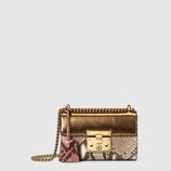 Padlock python shoulder bag