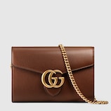 Brieftasche GG Marmont aus Leder mit Kette