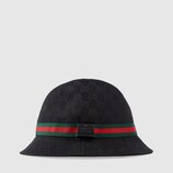 GG canvas bucket hat with Web