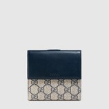 Portefeuille à rabat en toile Suprême GG