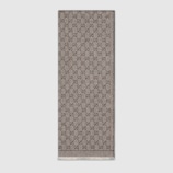 Wool GG Blooms print scarf