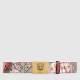 Ceinture GG Blooms à boucle plate