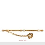 Ceinture chaîne avec fleur en métal