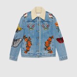 Jacke aus Jeans mit Stickerei