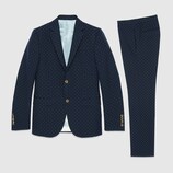 Monaco cotton wool jacquard suit