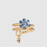 Gucci Flora Ring mit Saphiren