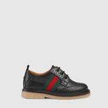 Toddler leather brogue shoe with Web
