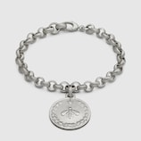 Bracelet in silver with coin charm