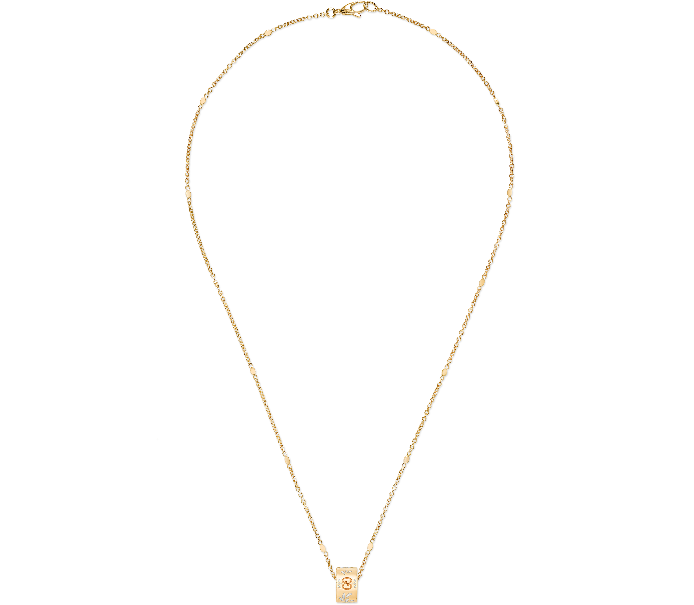 Icon necklace in yellow gold
