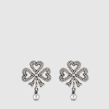 Boucles d'oreilles en argent avec perles de verre